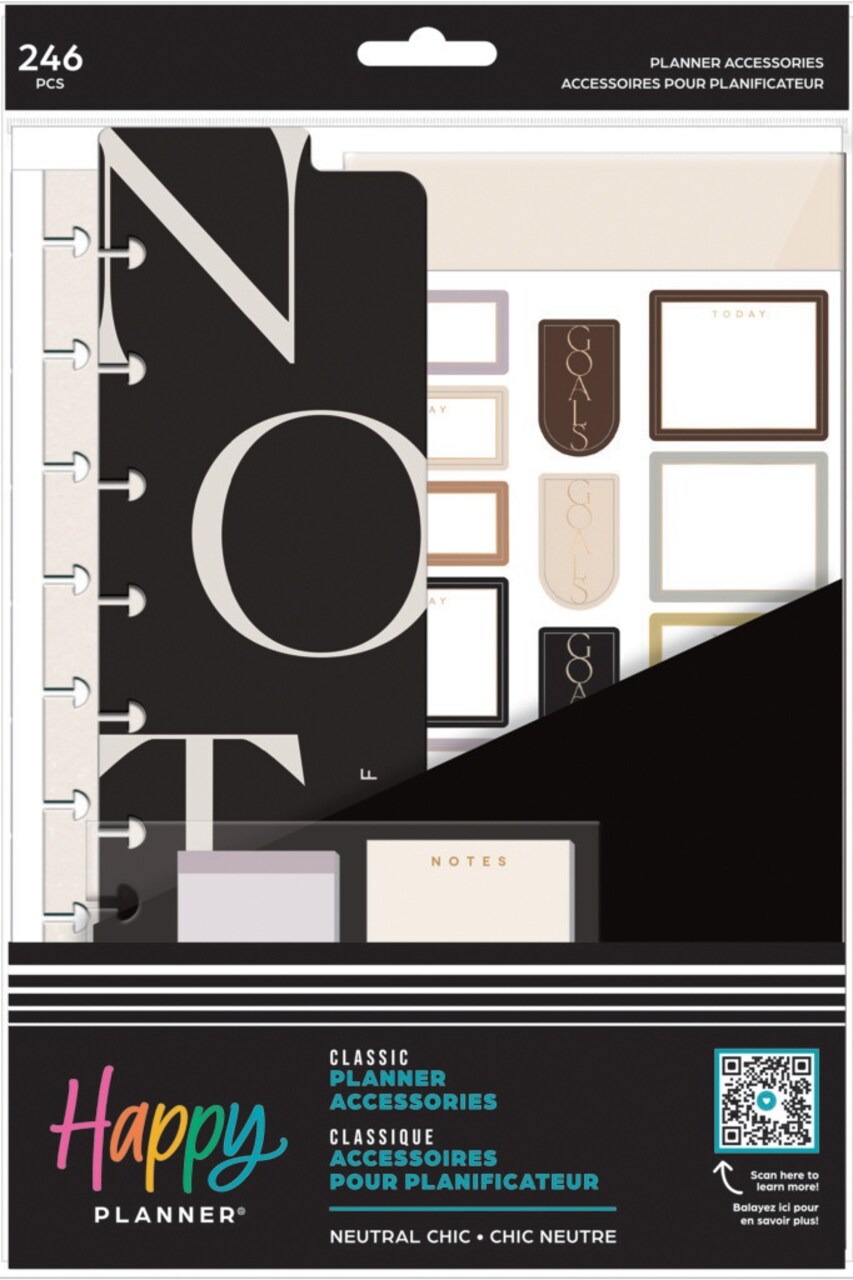 Happy Planner Classic Value Accessory Pack-Neutral Chic